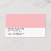 バラ石英 | 「穏やかで優雅な」色 名刺 (裏面)