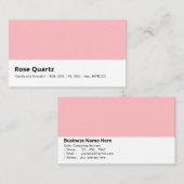 バラ石英 | 「穏やかで優雅な」色 名刺 (正面/裏面)
