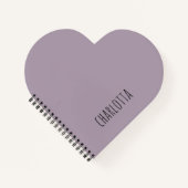 バラ石英 |黒パーソナライズされた名 ノートブック (正面)