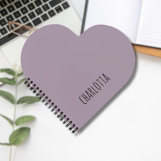 バラ石英 |黒パーソナライズされた名 ノートブック