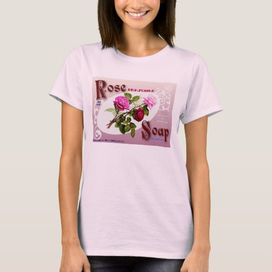 バラ石鹸 Tシャツ (正面)