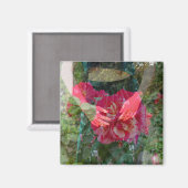 バラ磁石の開花 マグネット (正面/裏面)