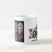 バラ窓のコーヒー・マグ コーヒーマグカップ (中央)