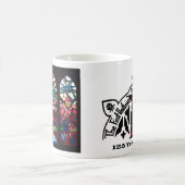 バラ窓のコーヒー・マグ コーヒーマグカップ (中央)