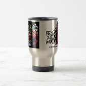 バラ窓のタンブラー トラベルマグ (中央)