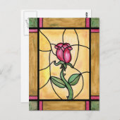 バラ窓はがき ポストカード (正面/裏面)