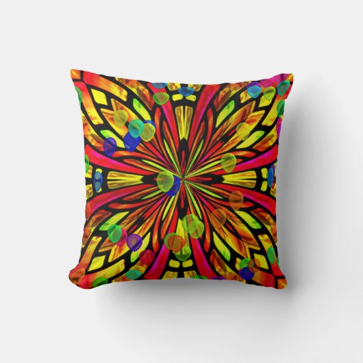 バラ窓クッション クッション (正面)