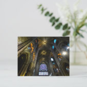 バラ窓天井ノートルダムカテドラル ポストカード (スタンド正面)