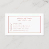 バラ箔手書き書道 |名刺 名刺 (裏面)