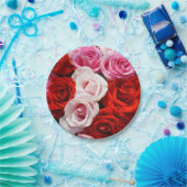 バラ紙プレート ペーパープレート (パーティー)