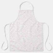 バラ紙吹雪水彩ドットキッチンエプロン エプロン (正面)