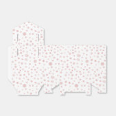 バラ紙吹雪水色ドット優先ボックス フェイバーボックス (折り畳みなし)