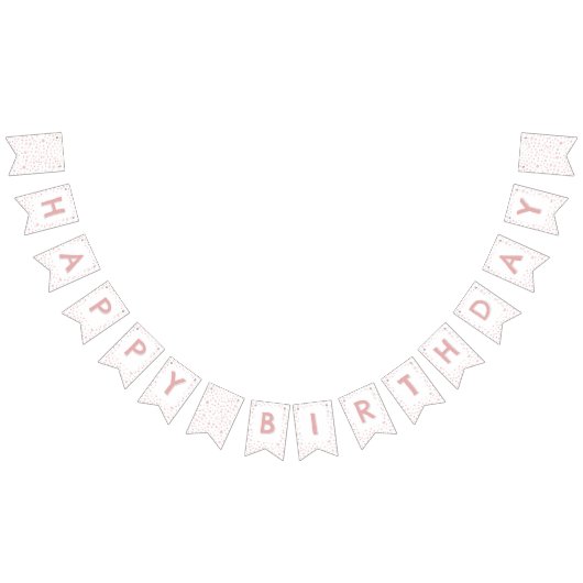 バラ紙吹雪水色ドット束フラグ バンティングフラッグ (全)