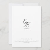 バラ素晴らしカトリックが日付カードを保存 セーブザデート (裏面)