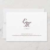 バラ素晴らしカトリックが日付カードを保存 セーブザデート (裏面)