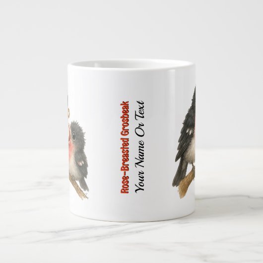 バラ素晴らしブレストグロスビーク ジャンボコーヒーマグカップ (正面)