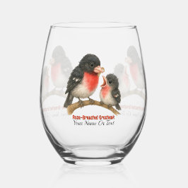 バラ素晴らしブレストグロスビーク ステムなしワイングラス