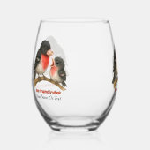 バラ素晴らしブレストグロスビーク ステムなしワイングラス (右)