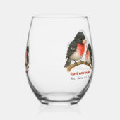 バラ素晴らしブレストグロスビーク ステムなしワイングラス (左)