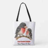 バラ素晴らしブレストグロスビーク トートバッグ (裏面)