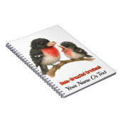 バラ素晴らしブレストグロスビーク ノートブック (右側)