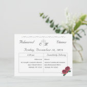 バラ素晴らしリハーサルディナー招待状 サンキューカード (スタンド正面)