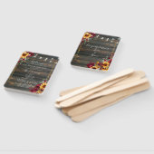 バラ素朴とマスター結婚式 プログラム ハンドファン (組立なし)