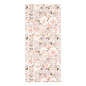 バラ素朴の粗末な赤ちゃんシャワー希望のゲームカード ラックカード (裏面)