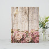 バラ素朴ウッドスクラップブック作りクラフト紙 (スタンド正面)