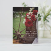 バラ素朴カウボーイブーツウェスタン結婚ズ セーブザデート (スタンド正面)