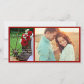 バラ素朴カウボーイブーツウェディング日付を保存 セーブザデート (正面)