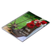 バラ素朴カウボーイブーツカントリーウェスタン結婚ズ ノートブック (左側)