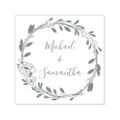 バラ素朴カントリーウェディング セルフインキングスタンプ (デザイン)