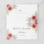 バラ素朴カントリーウェディング プレイスカード (外部開封)