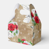 バラ素朴ギフトボックスとハート フェイバーボックス (裏面サイド)
