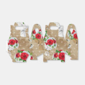 バラ素朴ギフトボックスとハート フェイバーボックス (折り畳みなし)