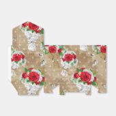 バラ素朴ギフトボックスとハート フェイバーボックス (折り畳みなし)