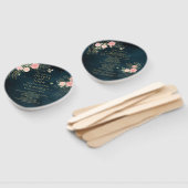 バラ素朴フローラほこりっぽいピンクロマンス ハンドファン (組立なし)