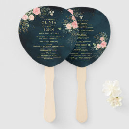 バラ素朴フローラほこりっぽいピンクロマンス ハンドファン