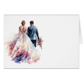 バラ素朴ボーフローラ結婚のテーブルカード (正面横)