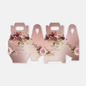 バラ素朴金ゴールドテラコッタバラ秋の結婚式 フェイバーボックス (折り畳みなし)