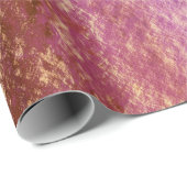 バラ素朴金ゴールドピンクティール(緑がかった色)ブルーメリークリスマス ラッピングペーパー (ロールコーナー)
