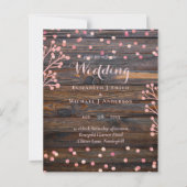 バラ素朴金ゴールド結婚ズピンクウッドバジェット (正面)