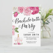 バラ終日ピンクバチェロレッテ 招待状 (スタンド正面)