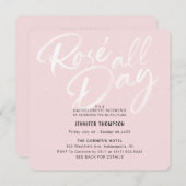 バラ終日赤面バチェロレッテインビタ 招待状 (正面/裏面)