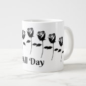 バラ終日 ジャンボコーヒーマグカップ (正面右)