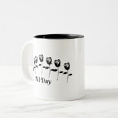 バラ終日 ツートーンマグカップ (正面左)