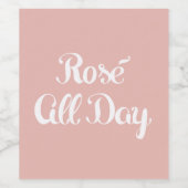 バラ終日 ワインラベル (シングルラベル)