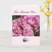 バラ結婚おめでとう カード (黄色い花)