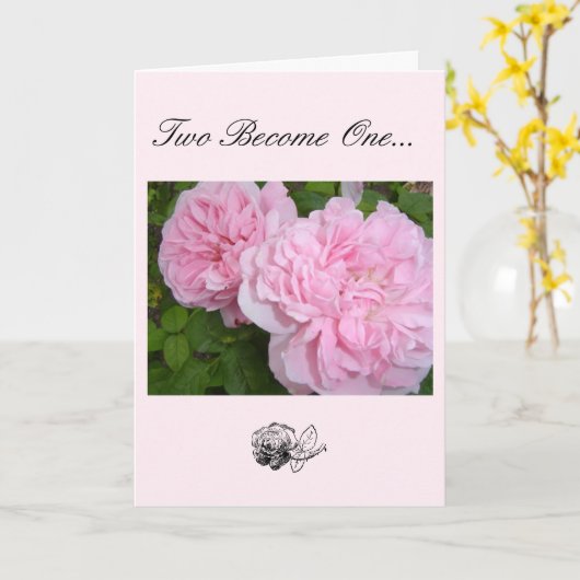 バラ結婚おめでとう カード (黄色い花)